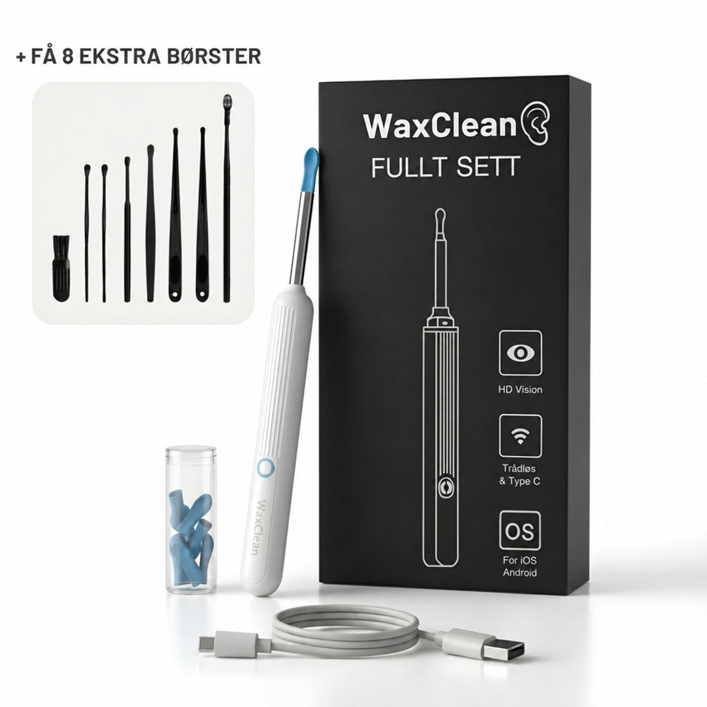 WaxClean™ - Smart ørerengjøring med avansert teknologi